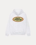 Our Legacy Work Shop Oval Zip White Hoodie
